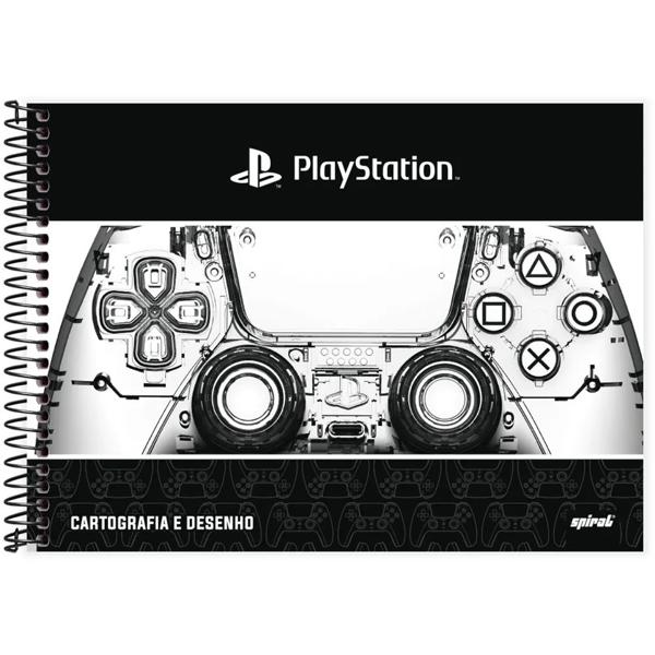 Caderno cartografia e desenho capa dura 80 folhas Playstation, Spiral, 2334274 - PT 1 UN