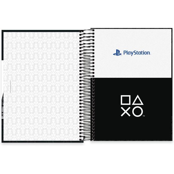 Caderno universitário capa dura, 15x1, 240 folhas, Playstation, 2367067, Spiral Ps - PT 1 UN