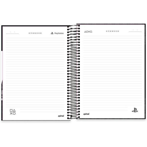 Caderno universitário capa dura, 15x1, 240 folhas, Playstation, 2367067, Spiral Ps - PT 1 UN