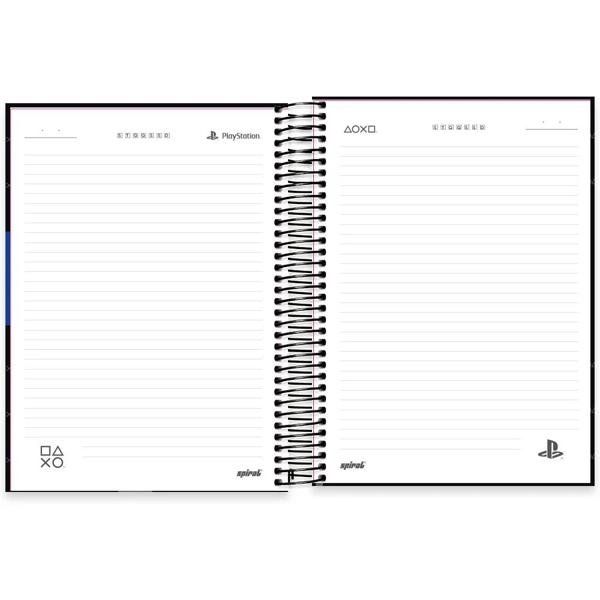 Caderno universitário capa dura, 20x1, 320 folhas, Playstation, 2367074, Spiral Ps - PT 1 UN