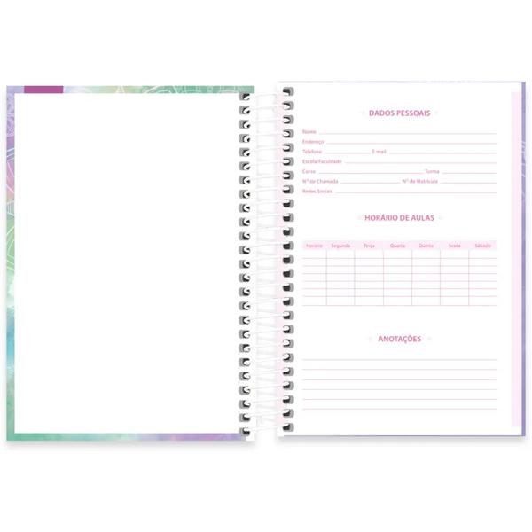 Caderno 1/4 capa dura espiral 80 folhas Dreams Come True, Spiral, 2349513- PT 1 UN