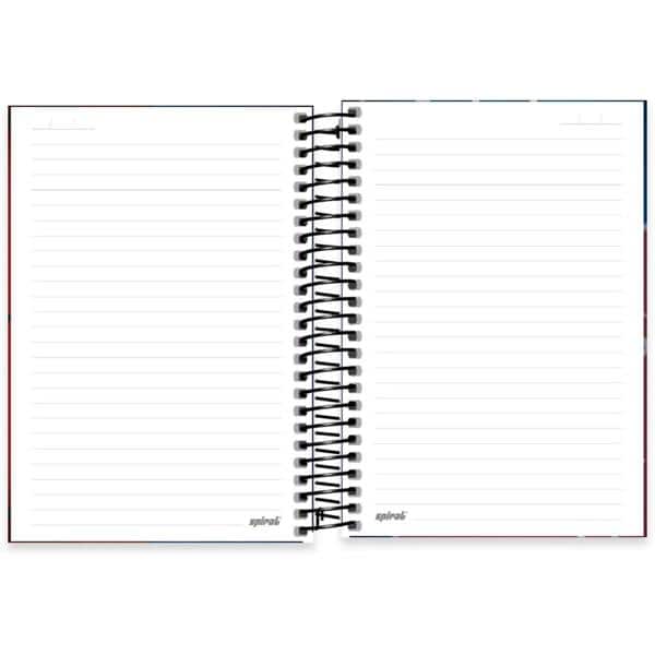 Caderno 1/4 capa dura espiral 80 folhas NBA, Spiral, 2334564 - PT 1 UN