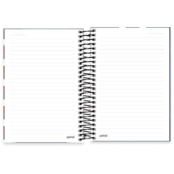 Caderno 1/4 capa dura espiral 80 folhas PSG City Of Lights, Spiral,2334588 - PT 1 UN