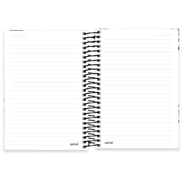 Caderno 1/4 capa dura espiral 80 folhas Zen Samurai, Spiral, 2370678 - PT 1 UN