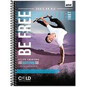 Caderno Universitário Capa Dura, 1X1 80 Folhas, Cold Skate, Spiral - PT 1 UN