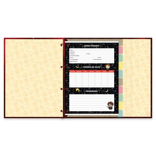 Cadernos Univ. Argo Imã 10x1 160fls HP Charms 2636966 Spiral Hpc PT 1 UN