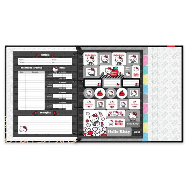 Cadernos Univ. Argo Imã 10x1 160fls H.Kitty 2636973 Spiral Hki PT 1 UN Cadernos Univ. Argo Imã 10x1 160fls H.Kitty 2636973 Spiral Hki PT 1 UN