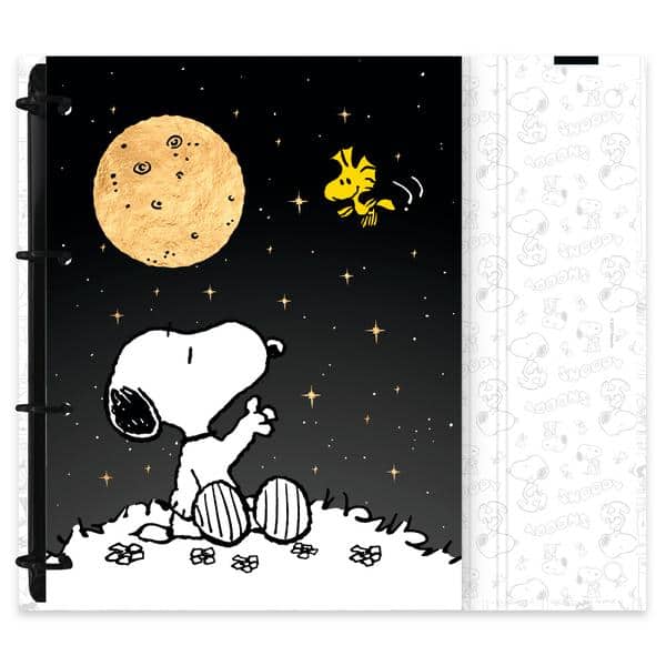 Caderno Universitário Argolado Capa Dura, 10 x 1, 160 Folhas, Snoopy, PT 1 UN