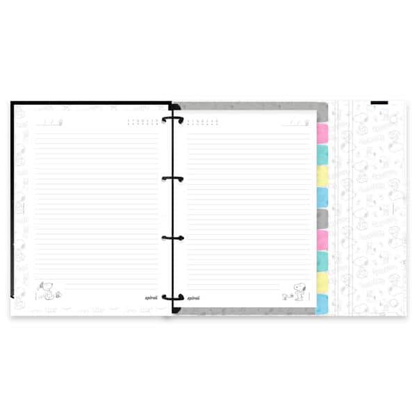 Caderno Universitário Argolado Capa Dura, 10 x 1, 160 Folhas, Snoopy, PT 1 UN