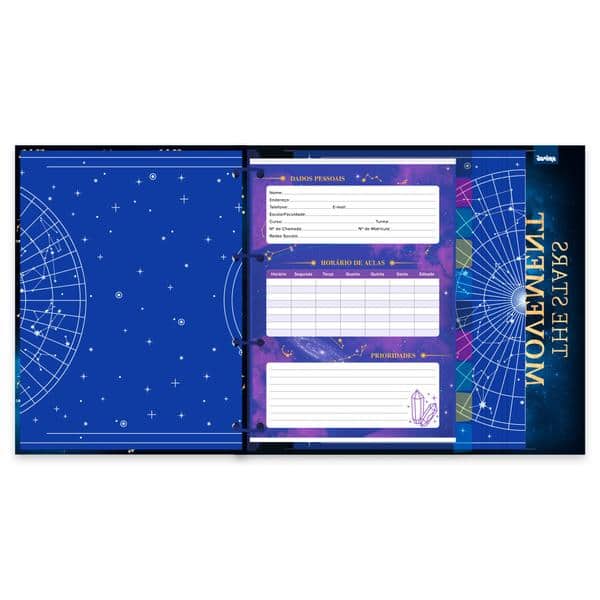 Cadernos Univ. Argo Imã 10x1 160fls Multiver. 2636935 Spiral Mlt PT 1 UN