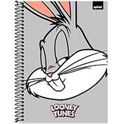 Caderno Universitário Capa Dura 1X1 80 Folhas Warner Looney Tunes Pernalonga Spiral -  PT 1 UN