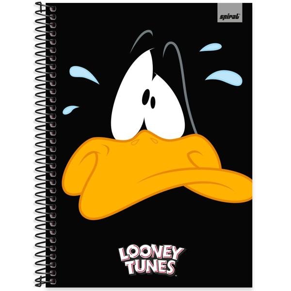 Caderno Universitário Capa Dura 1X1 80 Folhas Warner Looney Tunes Patolino Spiral - PT 1 UN