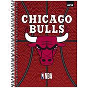 Caderno Universitário Capa Dura 1X1 80 Folhas NBA Chicago Bulls Spiral - PT 1 UN Caderno Universitário Capa Dura 1X1 80 Folhas NBA Chicago Bulls Spiral - PT 1 UN