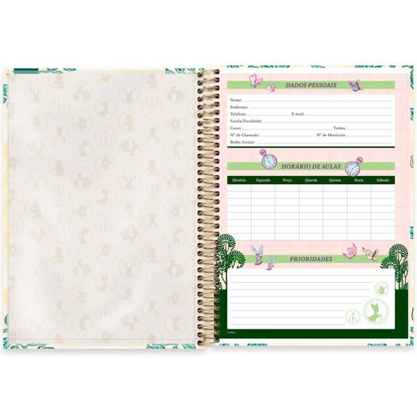 Caderno Universitário Capa Dura 1X1 80 Folhas Disney Clássicos Bambi Spiral - PT 1 UN