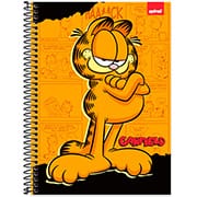 Caderno Universitário Capa Dura 1X1 80 Folhas Garfield Spiral -  PT 1 UN