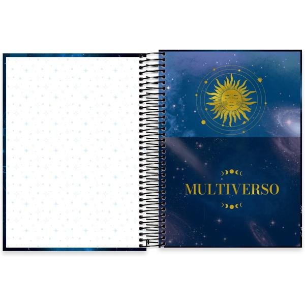 Caderno Universitário Capa Dura 10X1 160 Folhas Multiverso Spiral - PT 1 UN