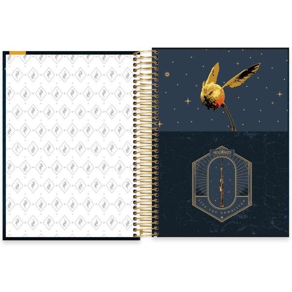 Caderno Universitário Capa Dura 10X1 160 Folhas Warner Hogwarts Legacy Spiral - PT 1 UN