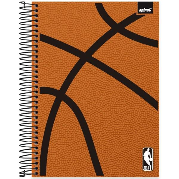 Caderno Universitário Capa Dura 10X1 160 Folhas NBA Spiral - PT 1 UN