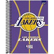Caderno Universitário Capa Dura 10X1 160 Folhas NBA Los Angeles Lakers Spiral - PT 1 UN Caderno Universitário Capa Dura 10X1 160 Folhas NBA Los Angeles Lakers Spiral - PT 1 UN