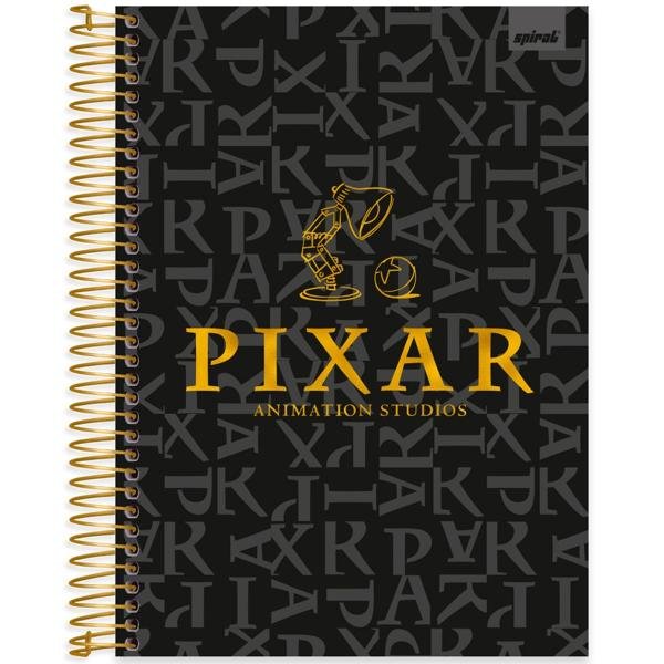 Caderno Universitário Capa Dura 10X1 160 Folhas Disney Pixar Spiral - PT 1 UN