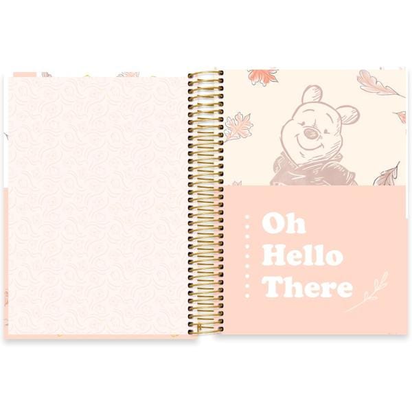 Caderno Universitário Capa Dura 10X1 160 Folhas Disney Pooh Spiral - PT 1 UN