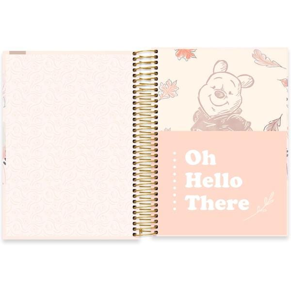 Caderno Universitário Capa Dura 10X1 160 Folhas Disney Pooh Spiral - PT 1 UN