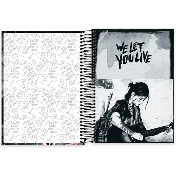 Caderno Universitário Capa Dura 10X1 160 Folhas The Last Of Us - Playstation Spiral - PT 1 UN