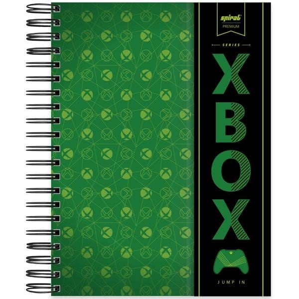 Caderno Universitário Capa Dura com Ímã 10X1 150 Folhas Xbox Spiral - PT 1 UN