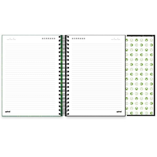 Caderno Universitário Capa Dura com Ímã 10X1 150 Folhas Xbox Spiral - PT 1 UN