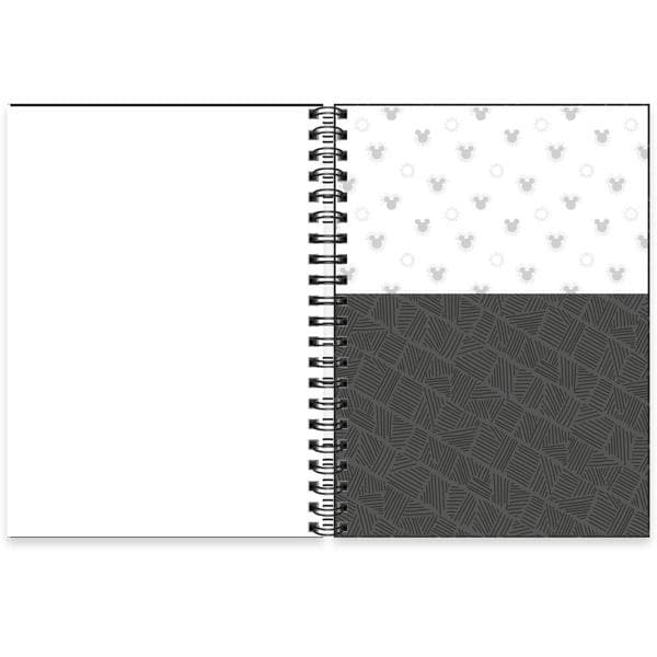 Caderno Universitário Capa Dura 1X1 79 Folhas Mickey Disney PP Spiral - PT 1 UN