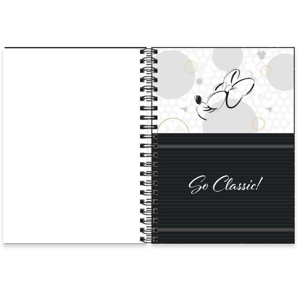 Caderno Universitário Capa Dura 1X1 79 Folhas Disney Minnie PP Spiral - PT 1 UN