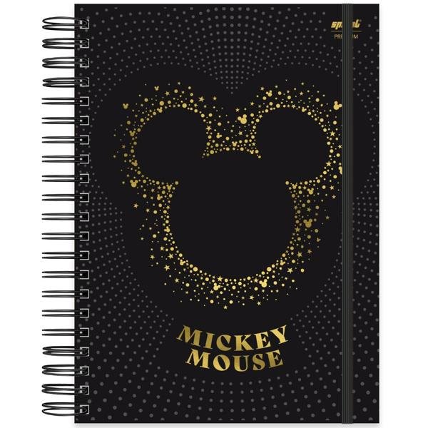 Caderno Universitário Capa Dura 10X1 150 Folhas Disney Mickey PP Spiral - PT 1 UN