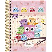 Caderno Universitário Capa Dura 10X1 160 Folhas Corujinhas Spiral - PT 1 UN Caderno Universitário Capa Dura 10X1 160 Folhas Corujinhas Spiral - PT 1 UN