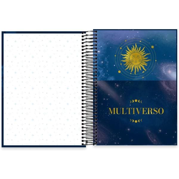 Caderno Universitário Capa Dura 10X1 160 Folhas Multiverso Spiral - PT 1 UN