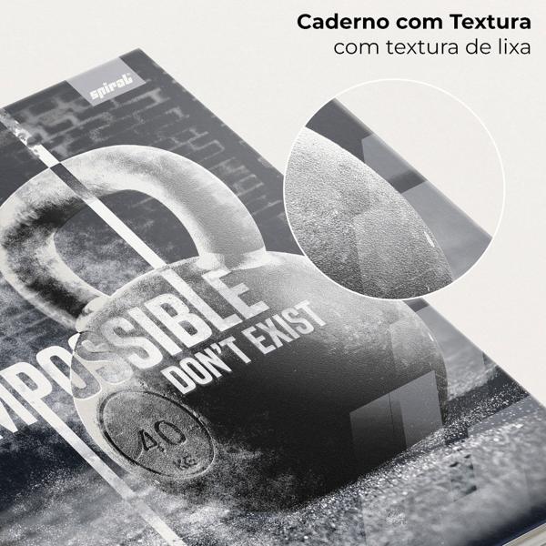 Caderno Universitário Capa Dura 10X1 160 Folhas Workout Spiral - PT 1 UN