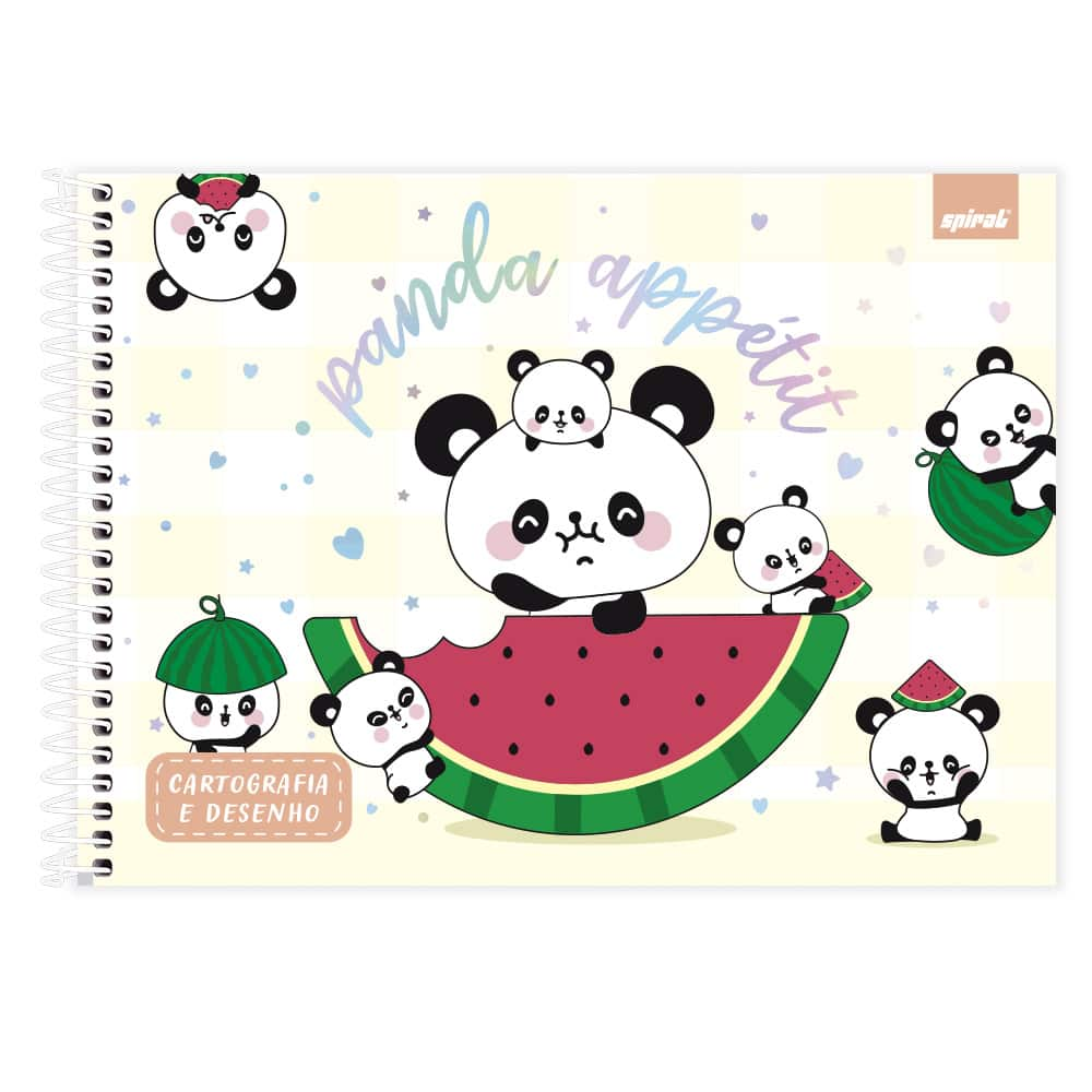 Caderno de Desenho - Panda