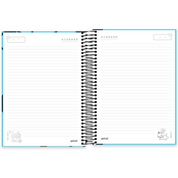 Caderno Universitário Capa Dura 10X1 160 Folhas Turma da Mônica Pets Bidu Spiral - PT 1 UN