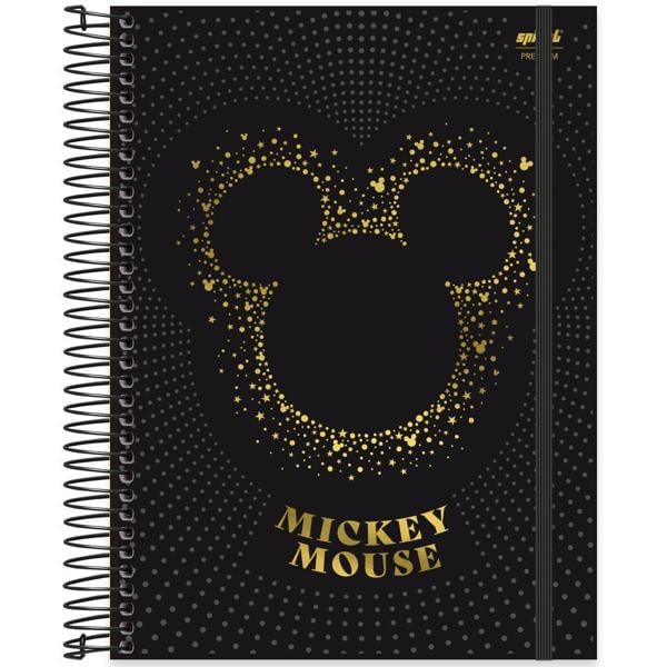 Caderno Universitário Capa Dura 15X1 240 Folhas Mickey Disney PP Spiral - PT 1 UN