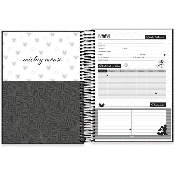 Caderno Universitário Capa Dura 15X1 240 Folhas Mickey Disney PP Spiral - PT 1 UN