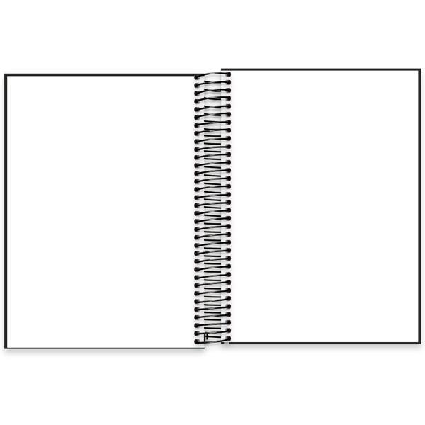 Caderno Universitário Capa Polipropileno 10X1 160 Folhas Sem Pauta Brief Preto Spiral - PT 1 UN