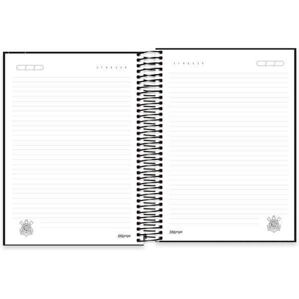 Caderno Universitário Capa Dura 15X1 240 Folhas Corinthians Spiral - PT 1 UN