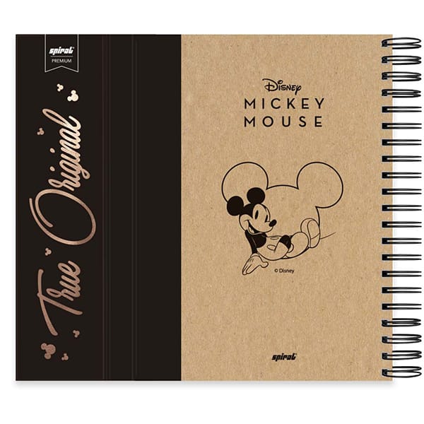 Caderno Universitário Capa Dura 10X1 150 Folhas, Mickey Disney Kraft, Spiral Mik - PT 1 UN