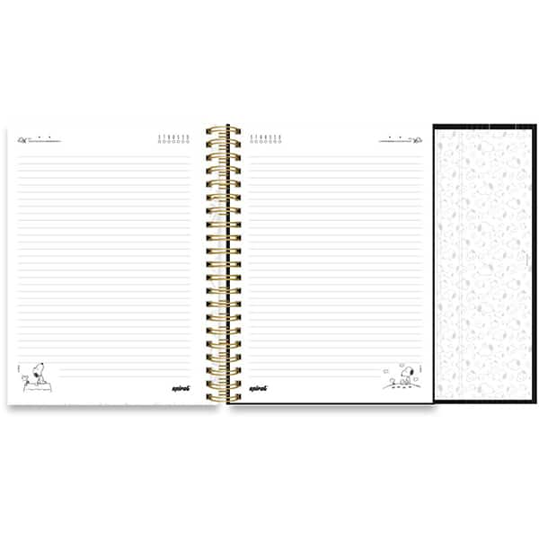 Caderno Universitário com Ímã 10x 1 150 Folhas, Snoopy Premium Spiral - PT 1 UN