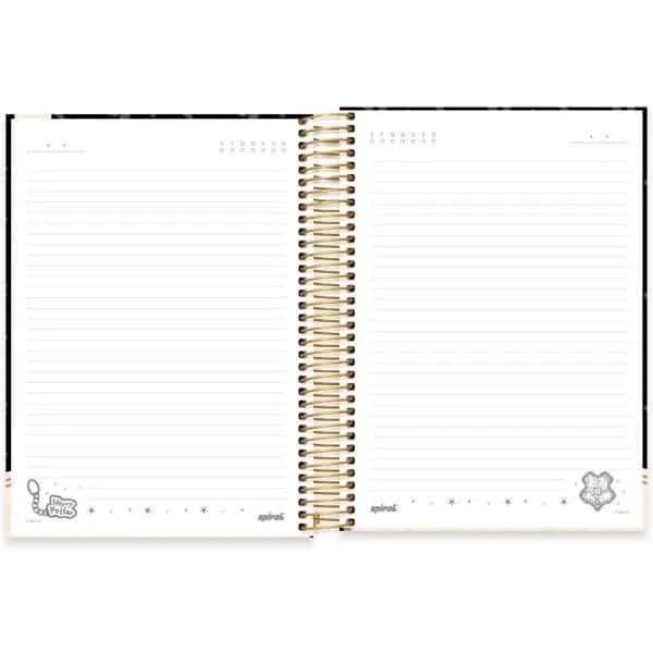 Caderno Universitário Capa Dura, 15 x 1, 240 Folhas, Harry Potter Charms, 2523720, Spiral Hpc - PT 1 UN