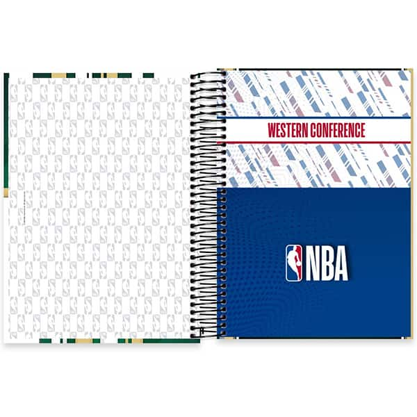 Caderno Universitário Capa Dura, 15 x 1, 240 Folhas, NBA Celtics, 2524796, Spiral Nba - PT 1 UN