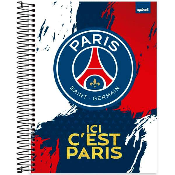 Caderno Universitário Capa Dura, 15 x 1, 240 Folhas, PSG, 2523737, Spiral Psg - PT 1 UN