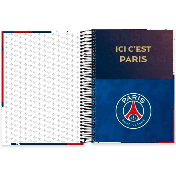 Caderno Universitário Capa Dura, 15 x 1, 240 Folhas, PSG, 2523737, Spiral Psg - PT 1 UN