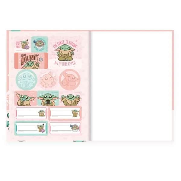 Caderno Universitário Capa Dura Brochura Costurado 80 Folhas Grogu Spiral - PT 1 UN