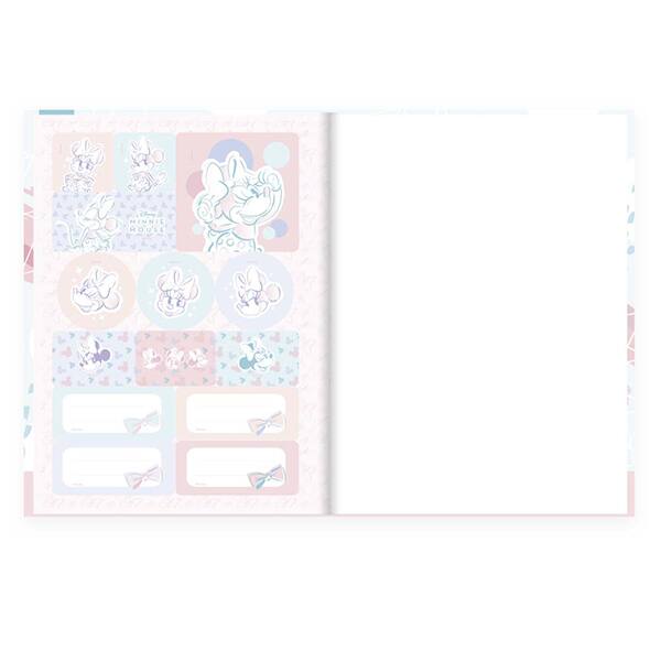 Caderno Universitário Capa Dura, 1 x 1, 80 Folhas, Minnie Style, 2524901, Spiral Mis - PT 1 UN