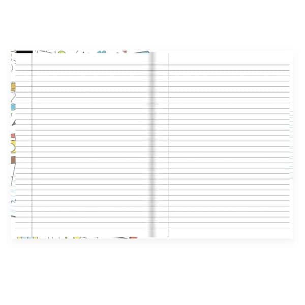 Caderno Univ.C.D. Costurado 80fls Caligrafia 2527292 Spiral PT 1 UN